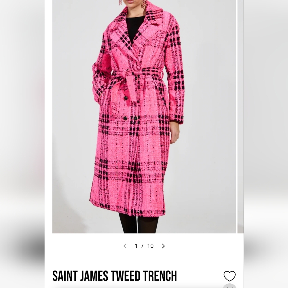 Akira- Saint James Pink Trench Coat